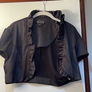 Black Short Sleeve Cover Up Size 12